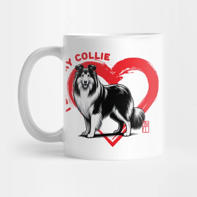 I Love My Collie - I Love my dog - Family dog by ArtProjectShop